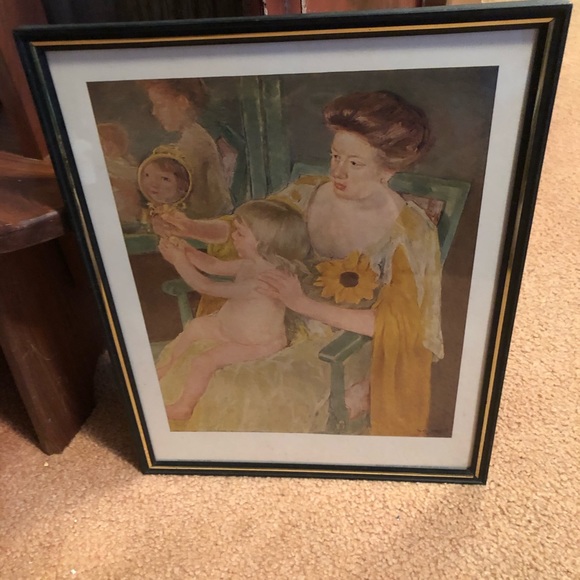 1897 Vtg Mary Cassatt “Mother and Child” Lithograph Baltimore Museum Of Fine Art - Picture 8 of 12
